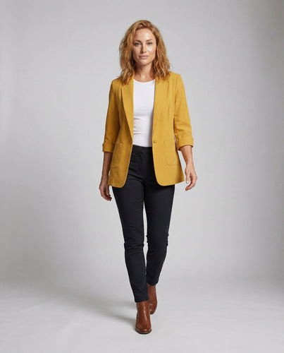 Women's Travel Ready Wrinkle-Free Long Blazer