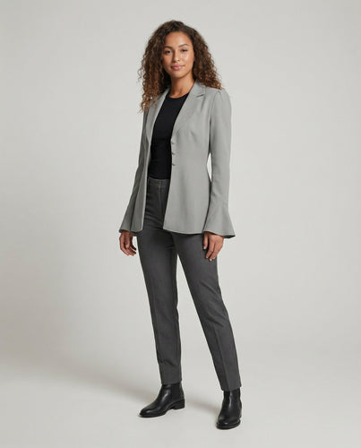 Women's Figure-Hugging Tailored Tuxedo Jacket