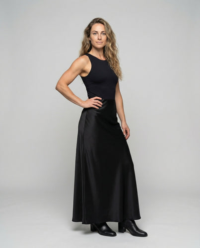 Ladies Gentle Flowing Satin Slip Skirt