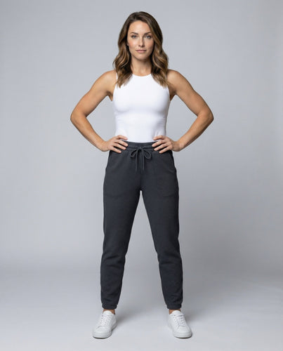 Women's Comfortable Drawstring Waist Waffle Knit Lounge Pants
