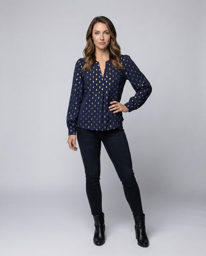 Women's Viscose Blouse Pattern V-Neck