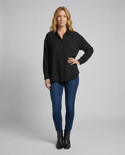 Ladies Longline Shirt Blouse Tunic Style
