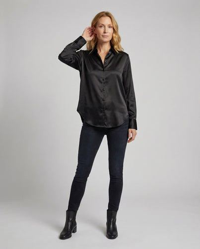 Women's Viscose Blend Shirt Blouse Asymmetrical