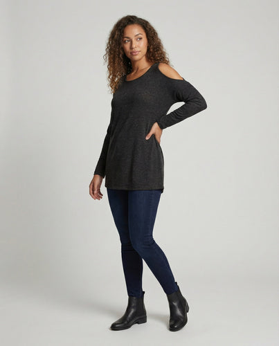 Ladies Long Sleeve Shirt Tunic Casual