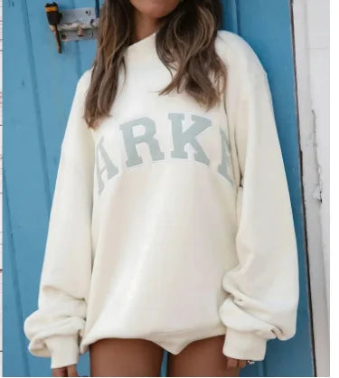 Women's Sweater | Oversized Graphic Crew Neck