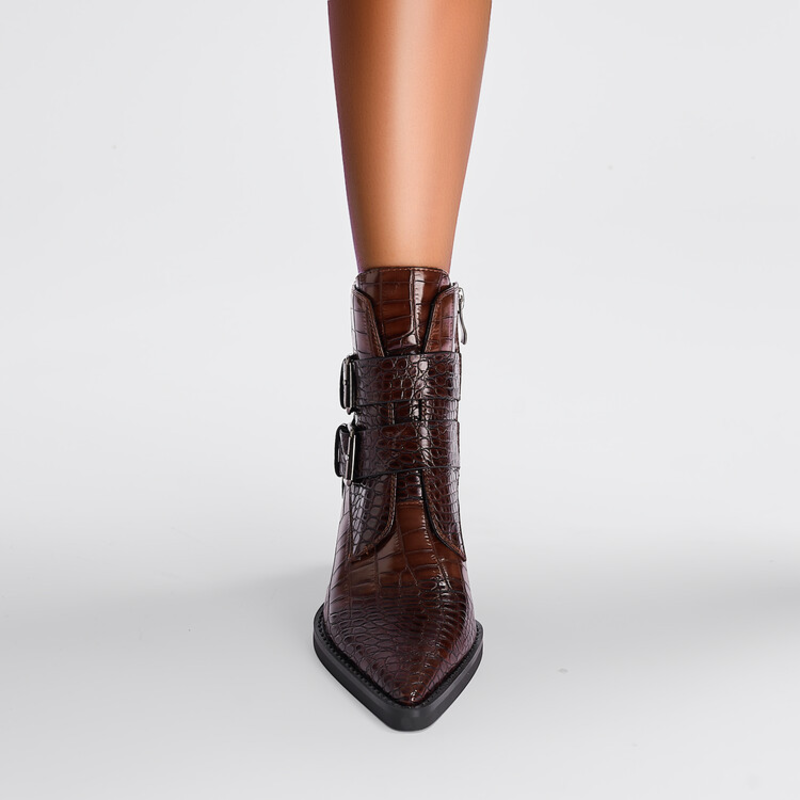 Boots For Women | Pointed Toe Buckle
