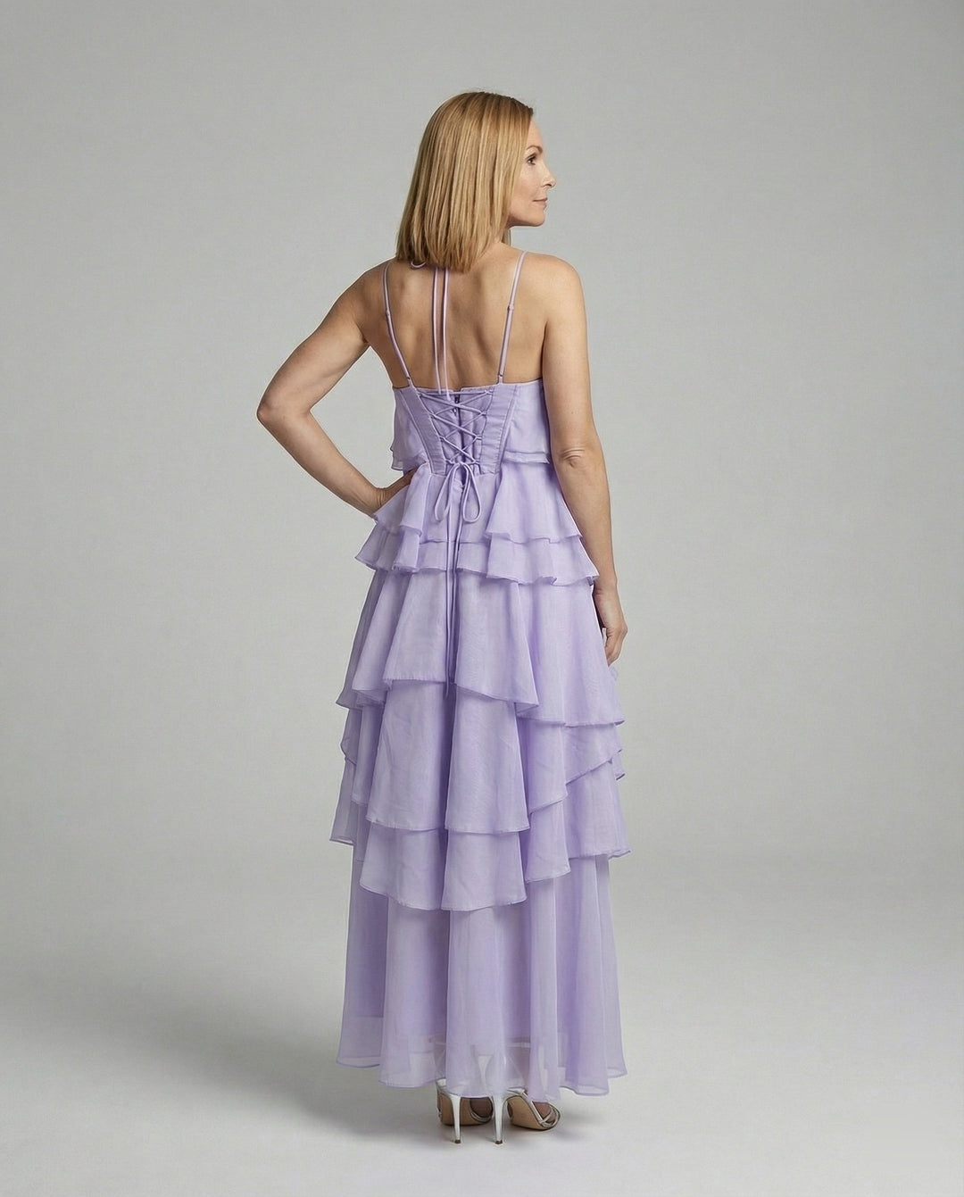Women's summer dress short with ruffles