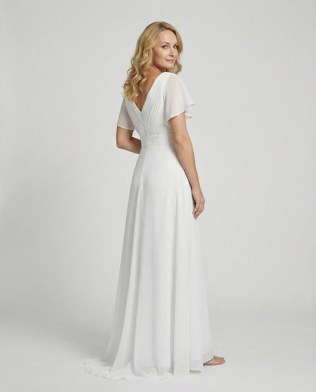 Ladies Max Dress Chiffon elegant pleated