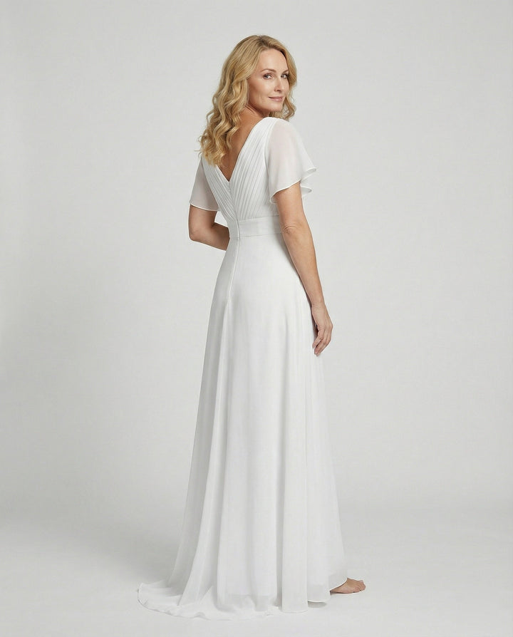Ladies Max Dress Chiffon elegant pleated