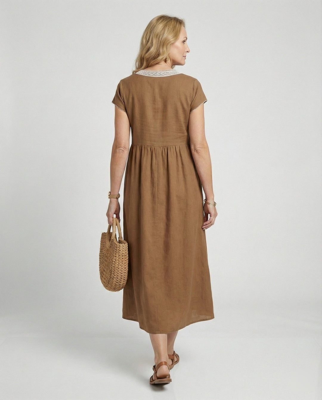 Women's Midi Dress Summer Lace