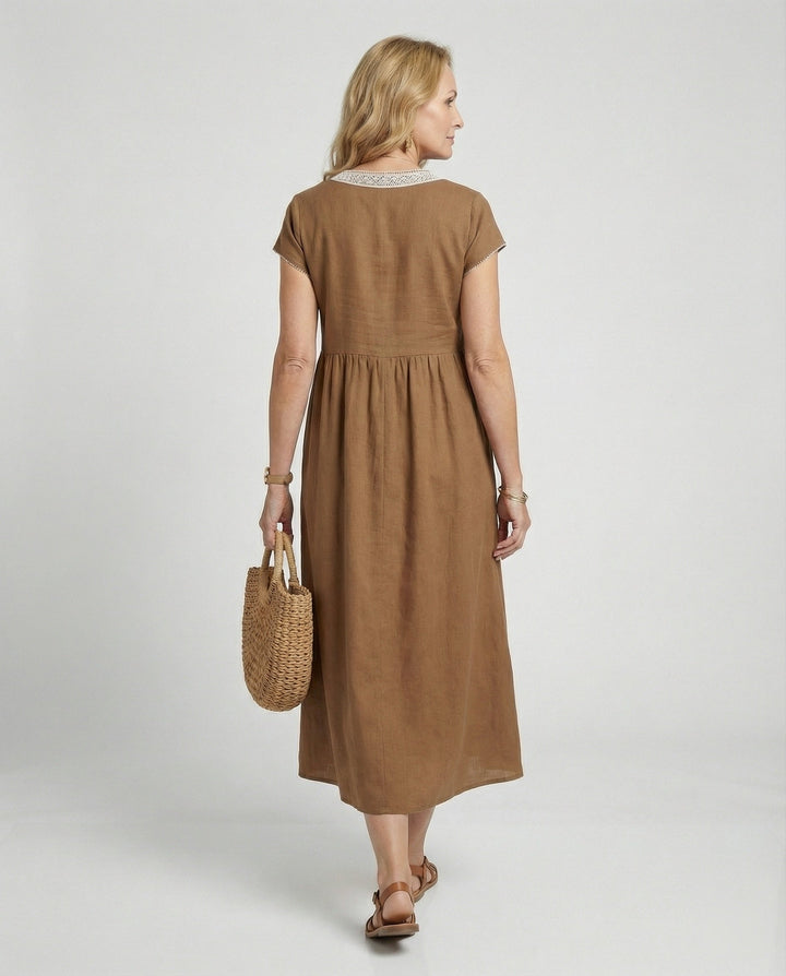 Women's Midi Dress Summer Lace
