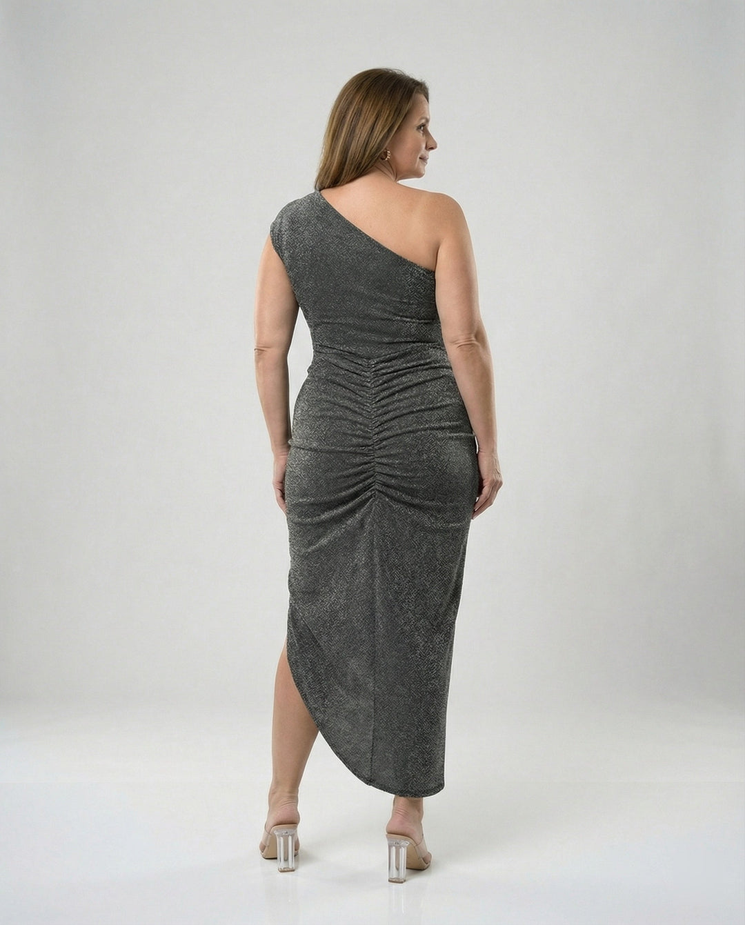 Ladies Maxidress One-Shoulder with Slit