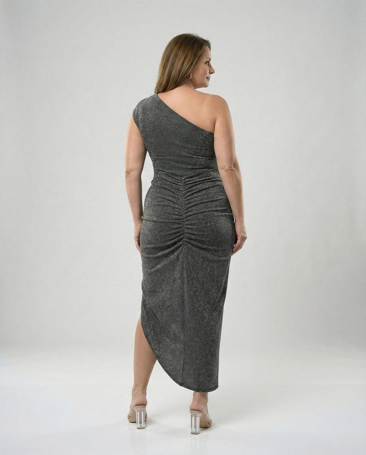 Ladies Maxidress One-Shoulder with Slit