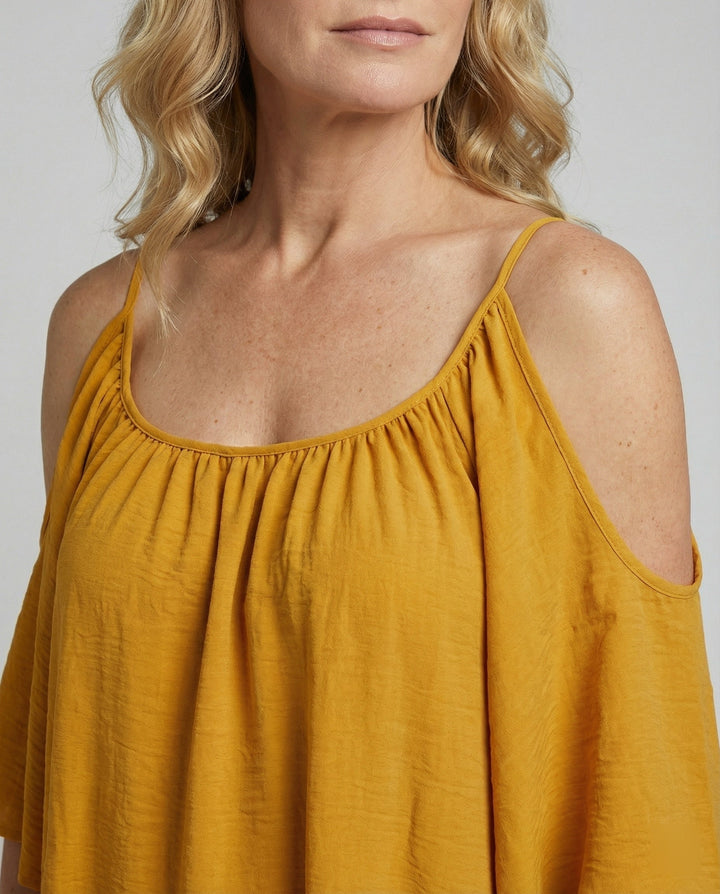 Women's summer dress off-shoulder airy