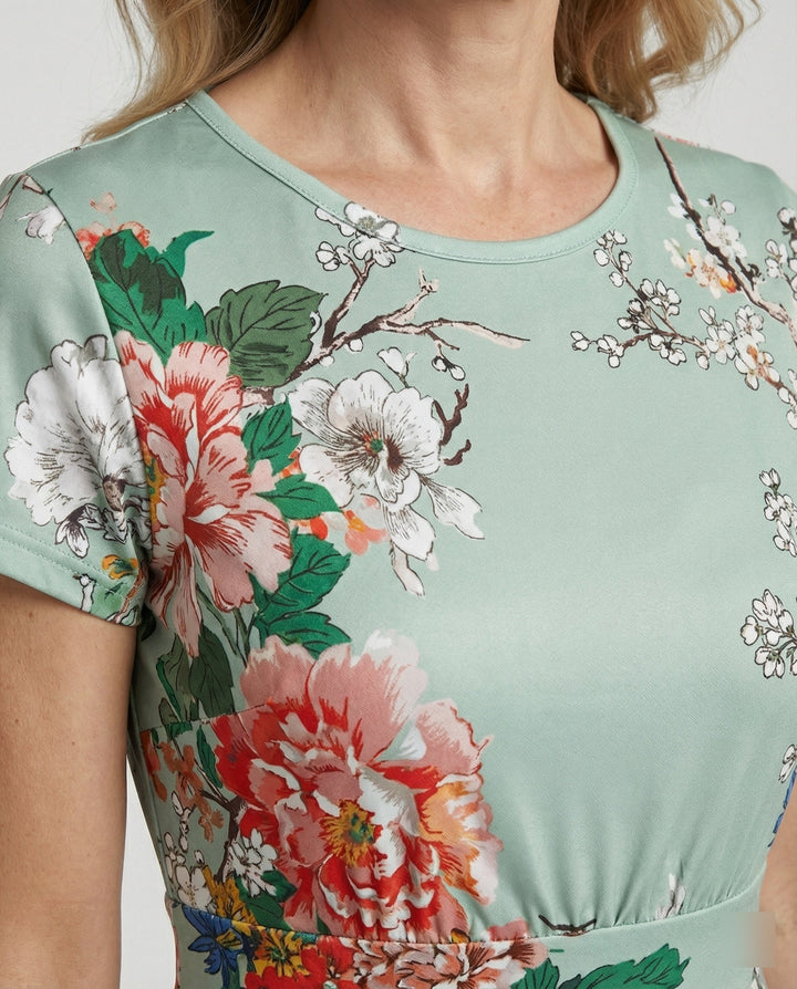 Women Flower Dress Midi Dress Floral