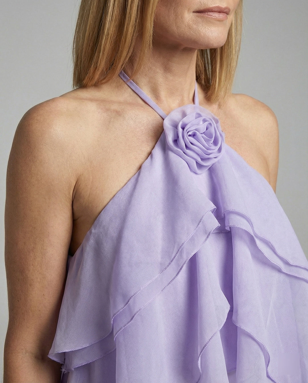 Women's summer dress short with ruffles