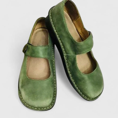 Women's Mary Jane Shoes with Stitched Sole Detail