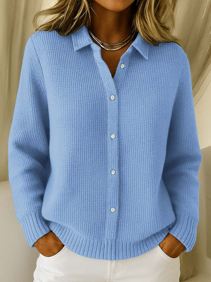 Women's Sweater | Collared Button-Front