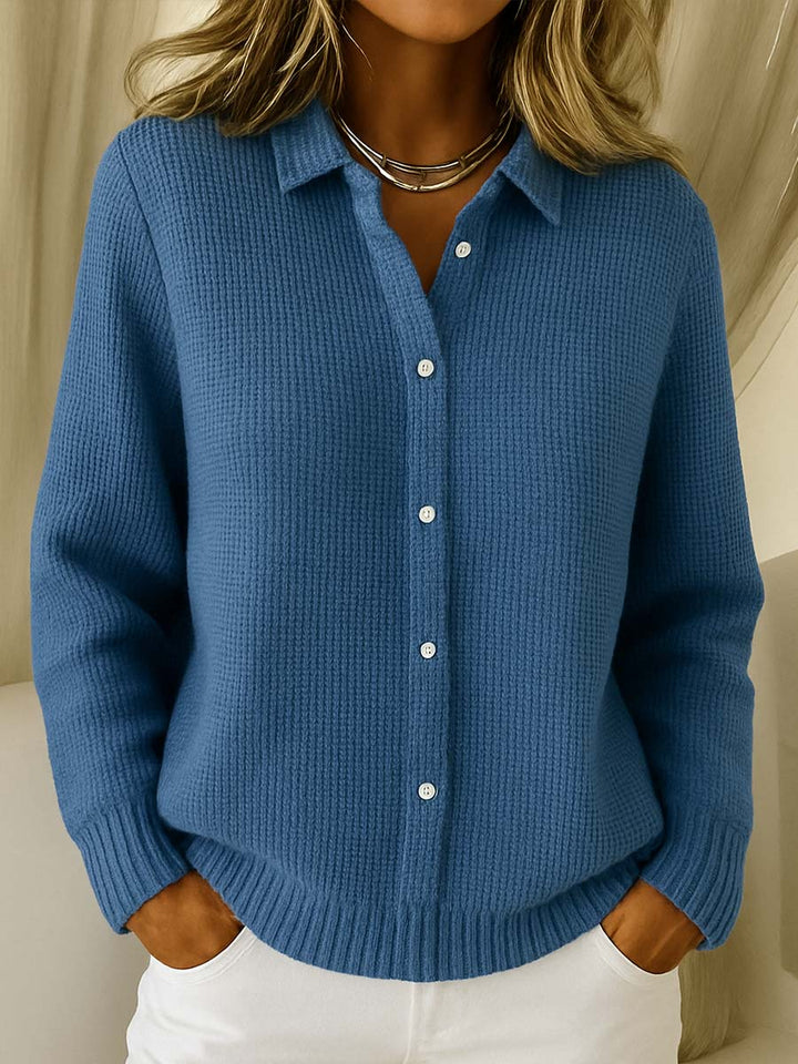 Women's Sweater | Collared Button-Front