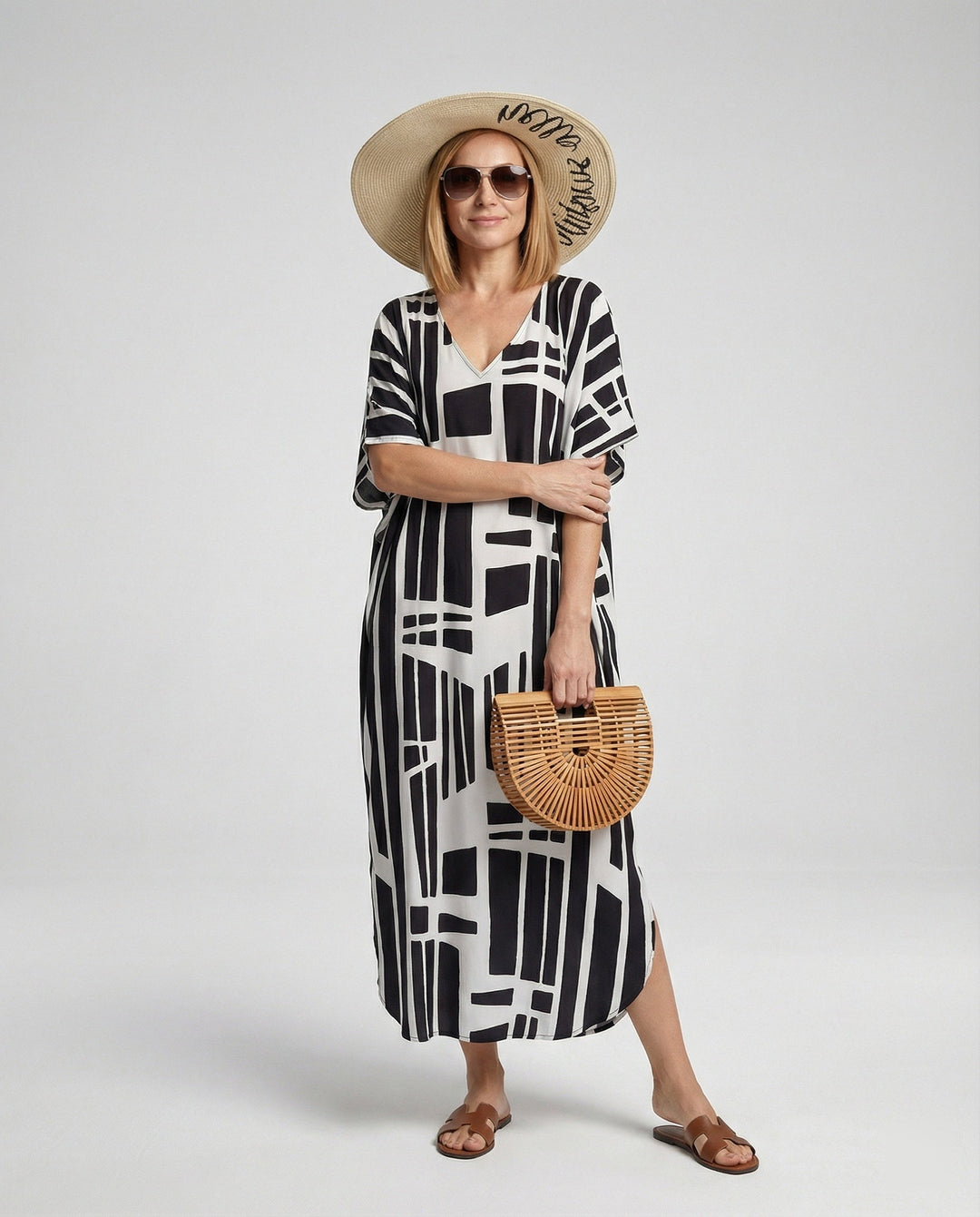 Women's Beach Dress Kimono with Belt