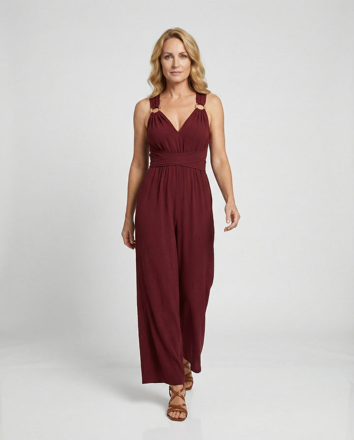 Women's overall elegant wide cut