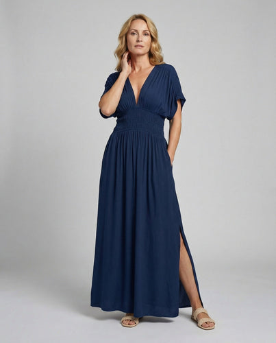 Women's Maxi Dress Summer V-Neck Slit