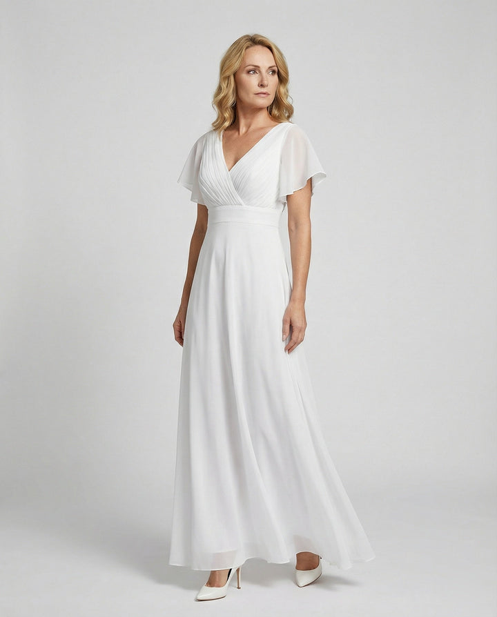 Ladies Max Dress Chiffon elegant pleated
