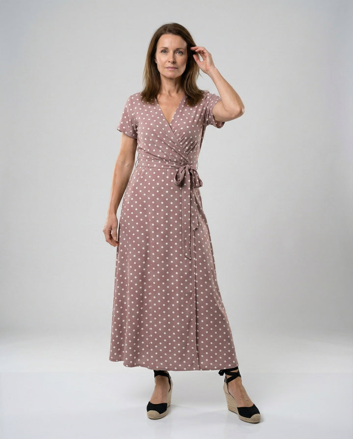 Women’s Wrap Maxi Dress with Slit