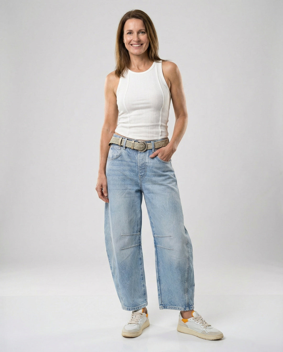 Women's jeans wide Women's high waist