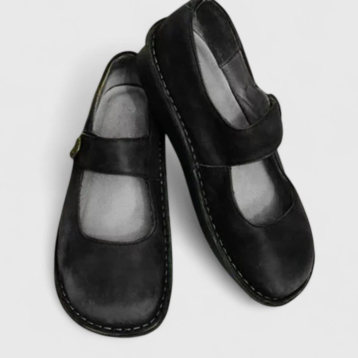 Women's Mary Jane Shoes with Stitched Sole Detail