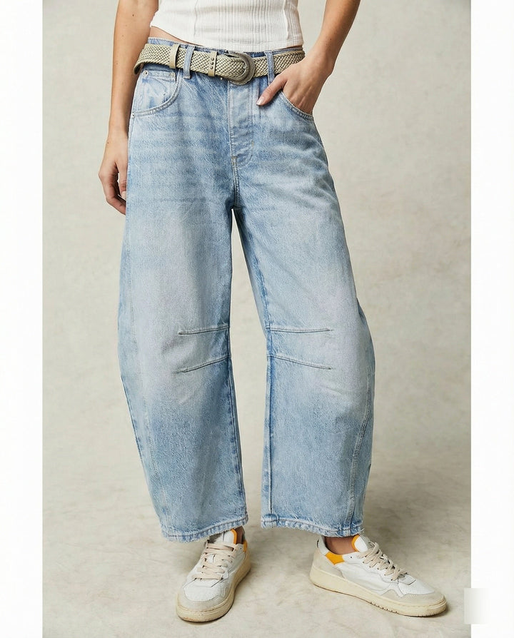 Women's jeans wide Women's high waist
