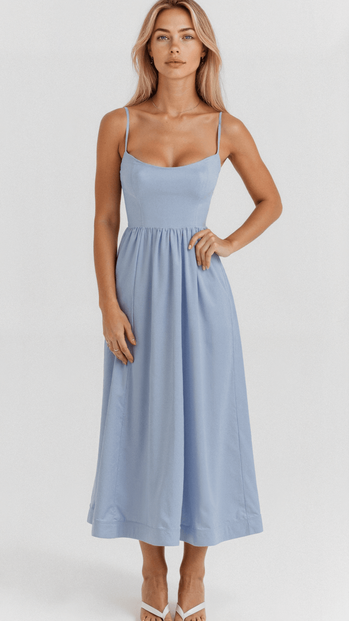 StylebySassy | Elegant Sleeveless Midi Dress for Women