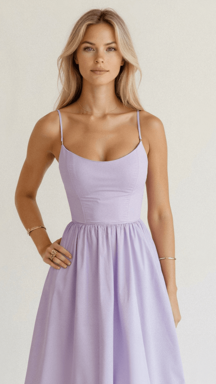 StylebySassy | Elegant Sleeveless Midi Dress for Women