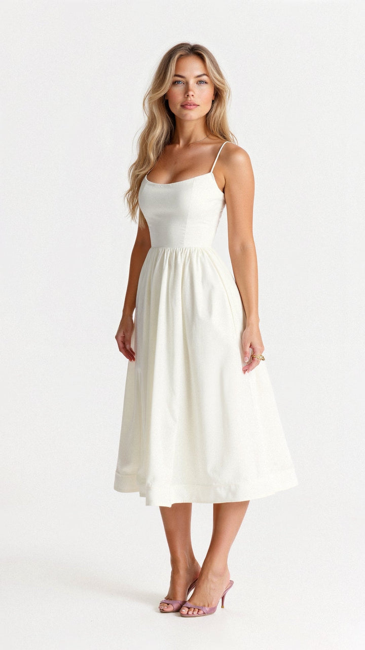 StylebySassy | Elegant Sleeveless Midi Dress for Women