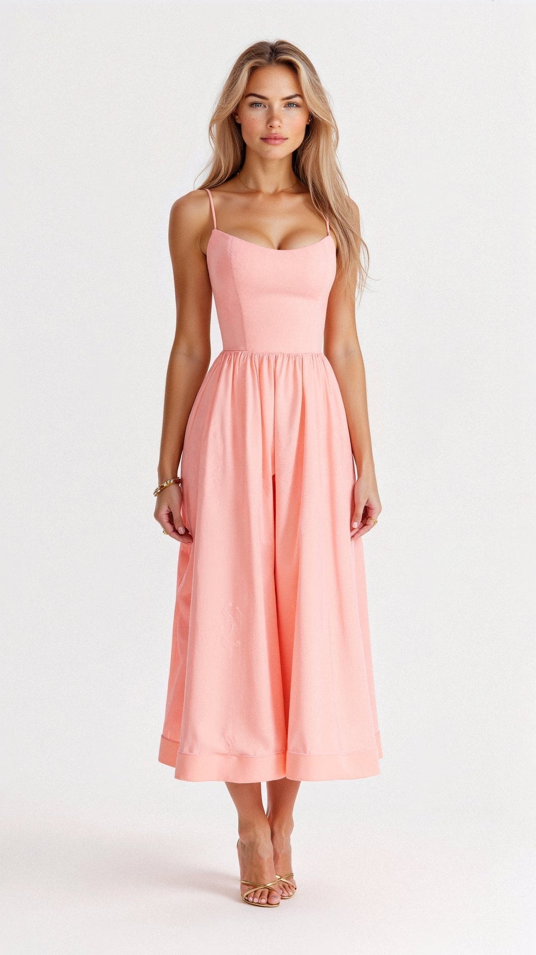 StylebySassy | Elegant Sleeveless Midi Dress for Women