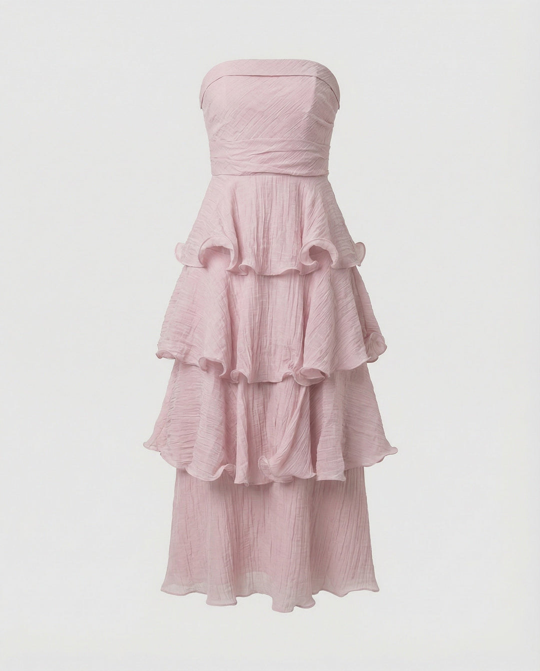 Women’s Bandeau Maxi Dress with Ruffles