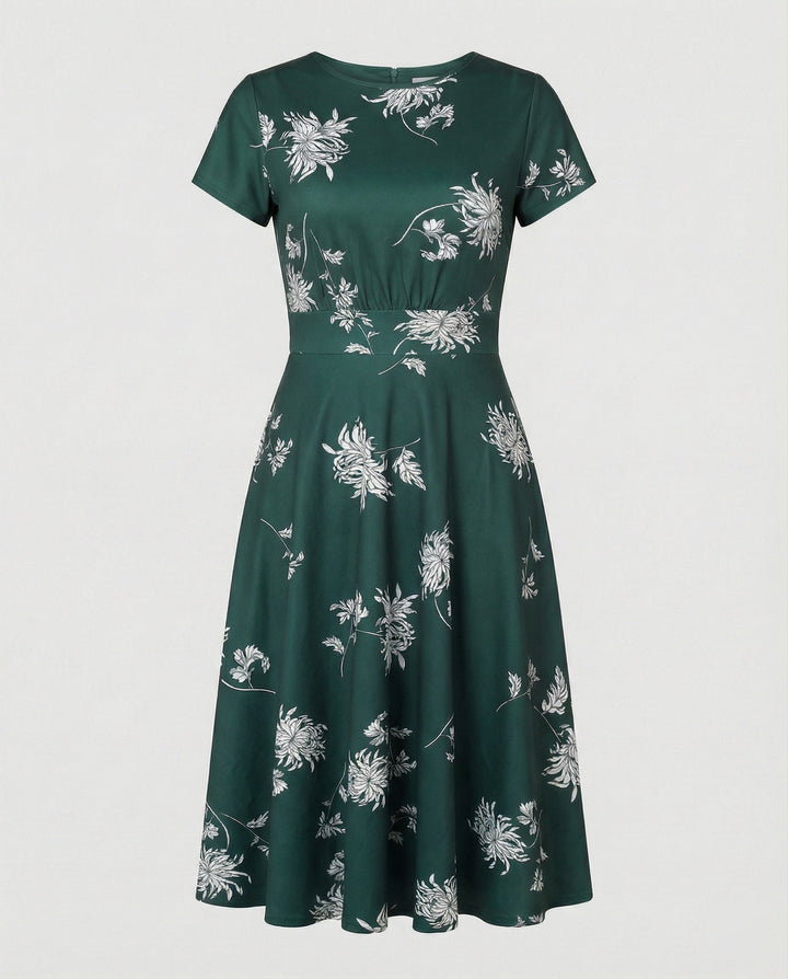 Women Flower Dress Midi Dress Floral
