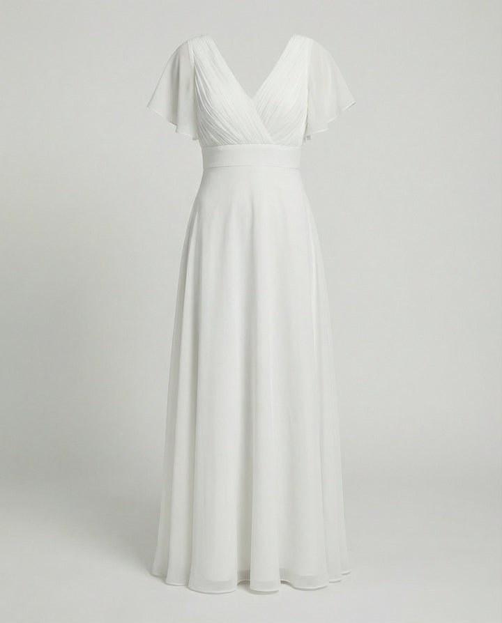 Ladies Max Dress Chiffon elegant pleated
