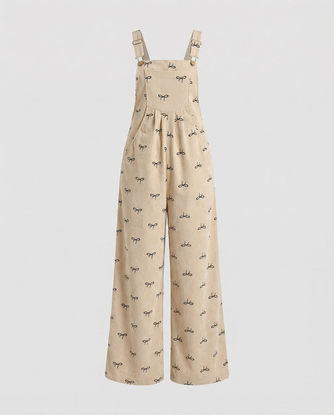 Women's Corduroy Overalls Print