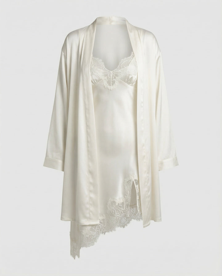 Women Satin Set Lace