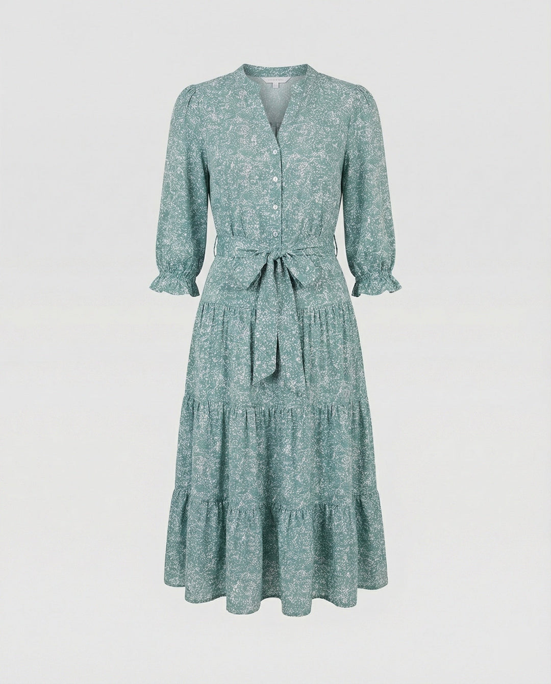 Women's midi dress summer with ruffle