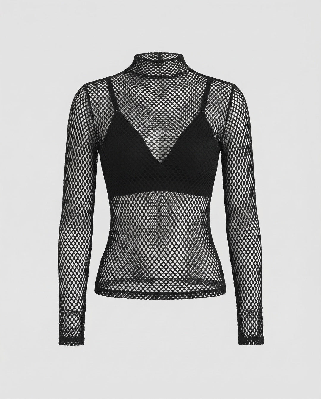 Women's Fishing Net Long Sleeve Thumb Openings