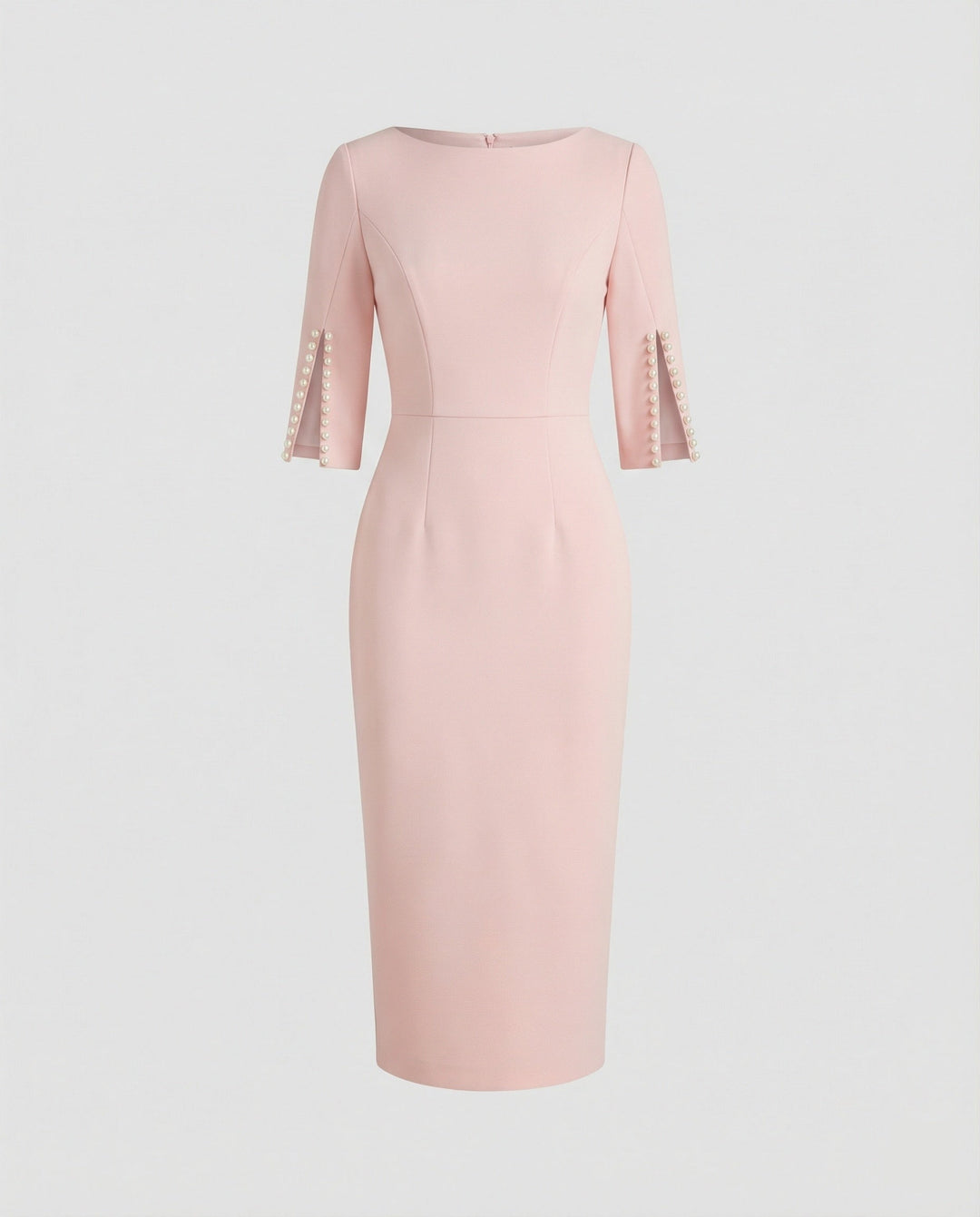Ladies' Elegant Sheath Dress Pearls