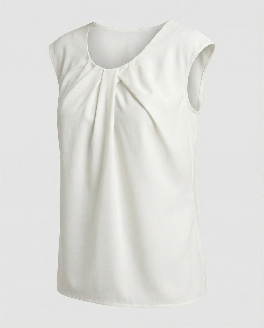 Ladies Blouse Top Elegant Crew Neck