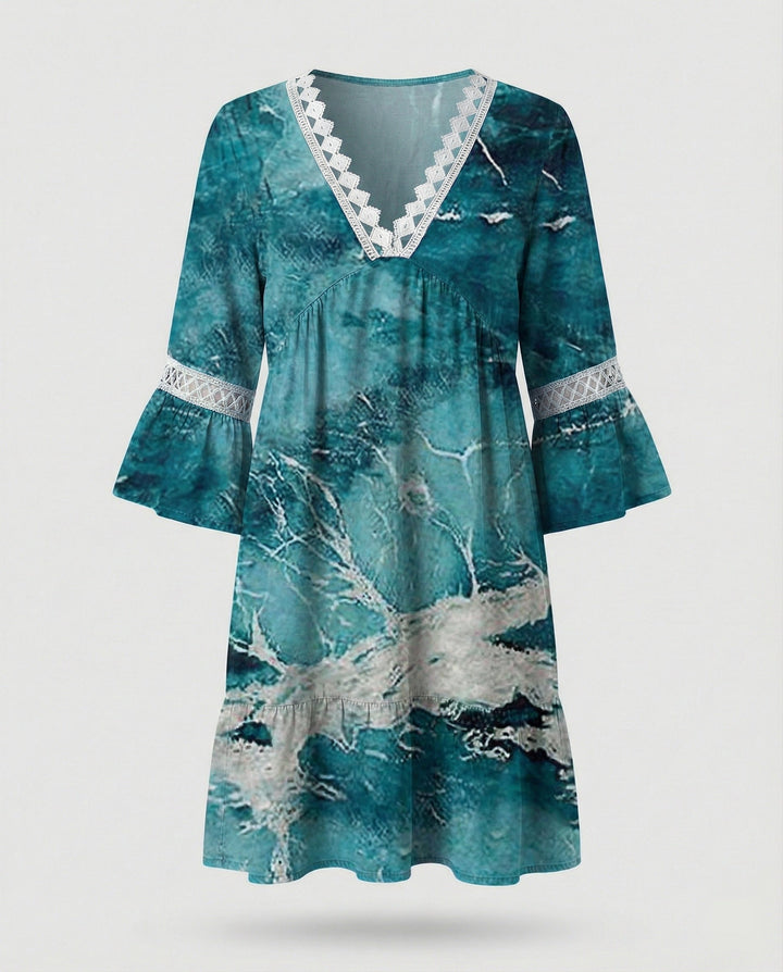 Ladies Mini Dress A-Line Floral