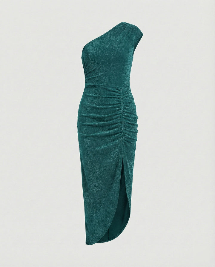 Ladies Maxidress One-Shoulder with Slit