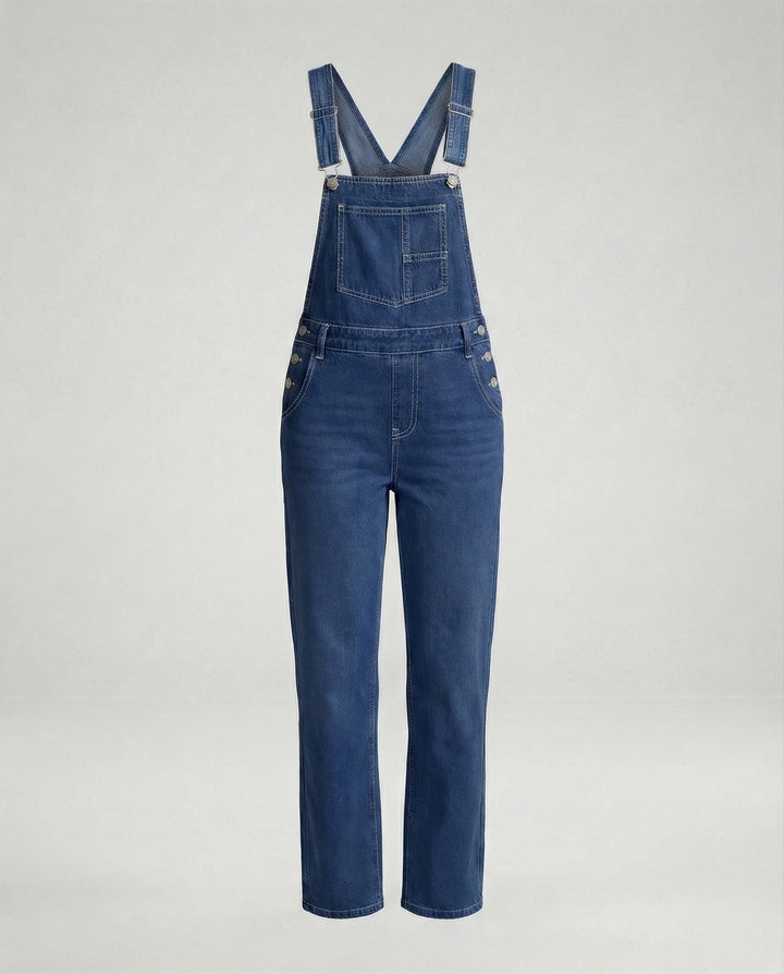 Ladies Overalls Jeans Flared