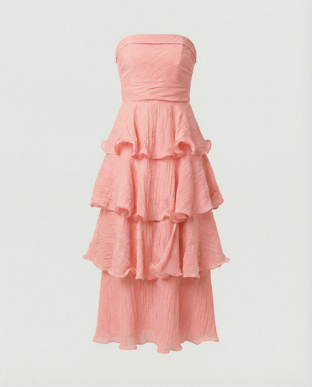 Women’s Bandeau Maxi Dress with Ruffles