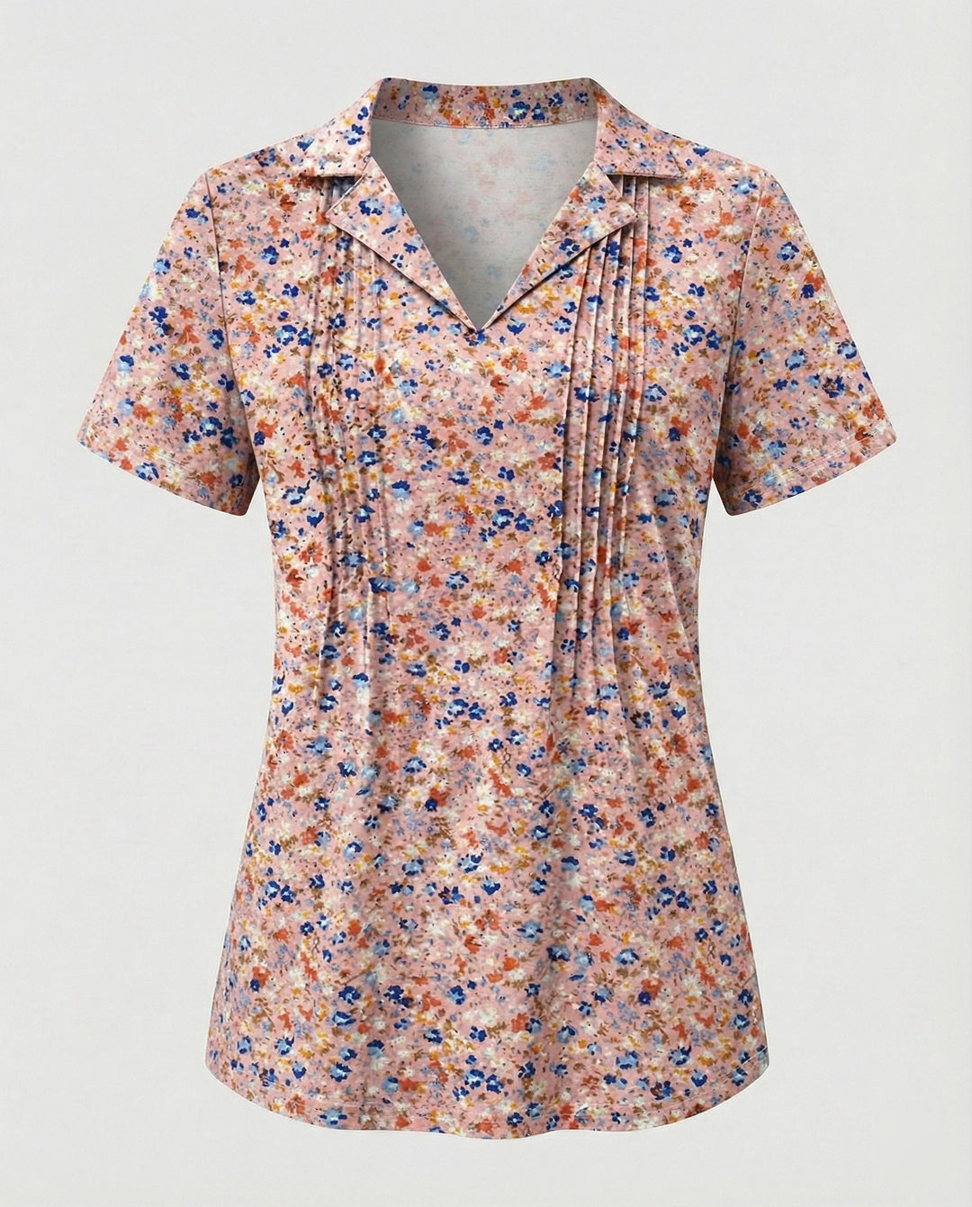 Blouse Women Short Sleeve Print