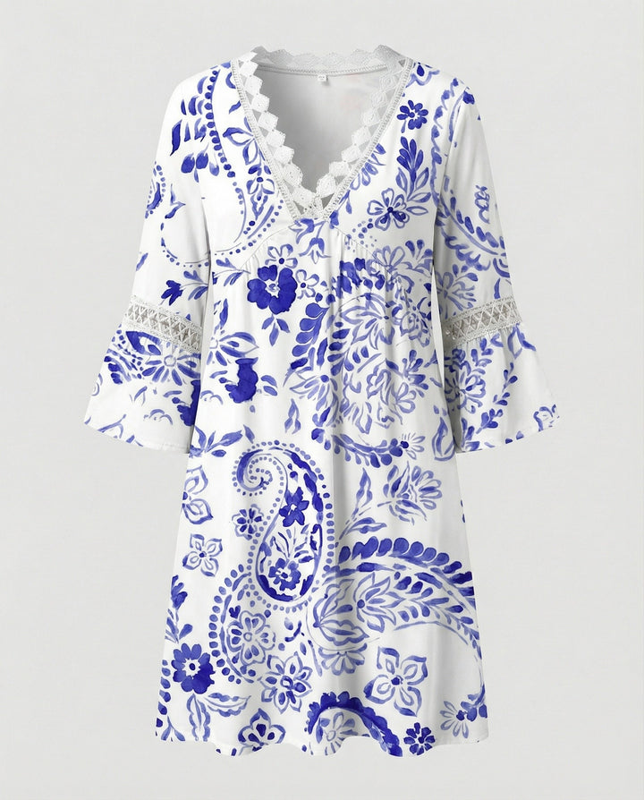 Ladies Mini Dress A-Line Floral
